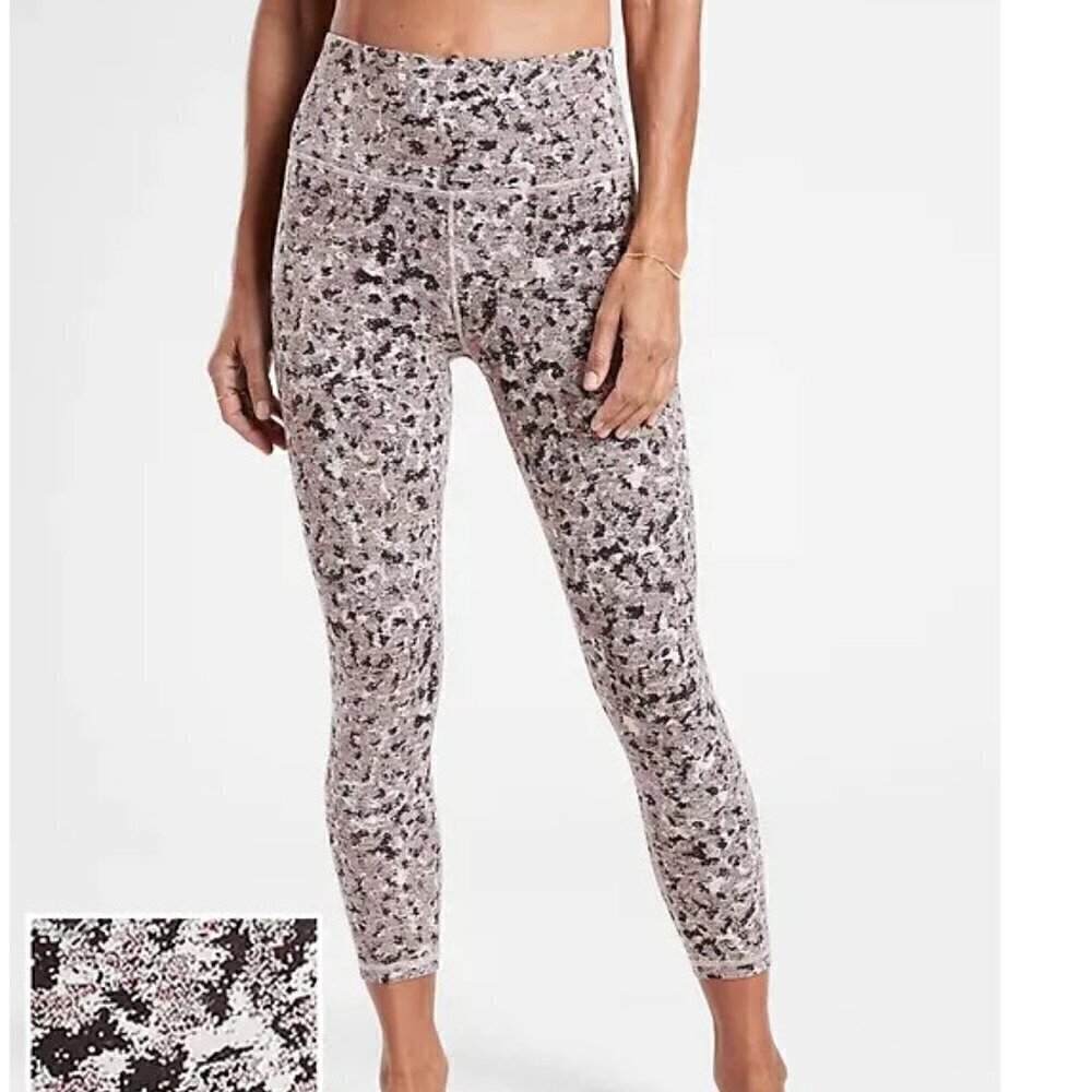 Athleta Elation Textured 7/8 Tight - S Meadow Decadent Chocolate